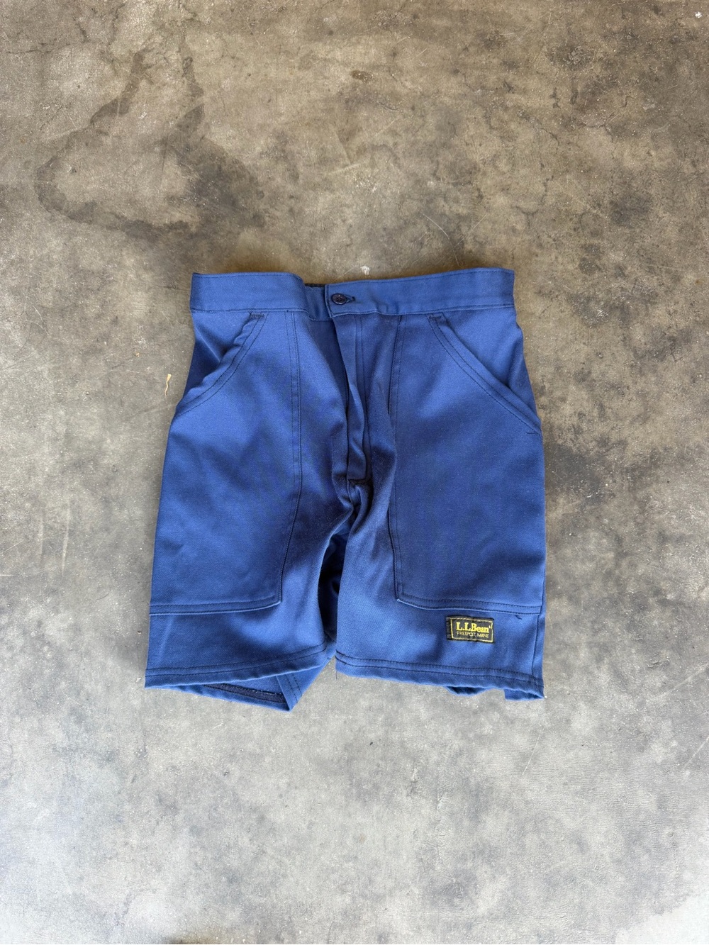 Vtg LL BEAN Blue Chino Mountain Biking Cycling Shorts Padded Woman’s Small